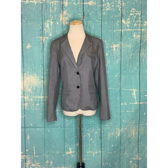 Gap Silver Career Preppy Blazer Sz 10 - Picture 5 of 10